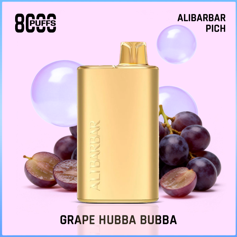 Alibarbar Rich Grape Hubba Bubba 8000 Puffs