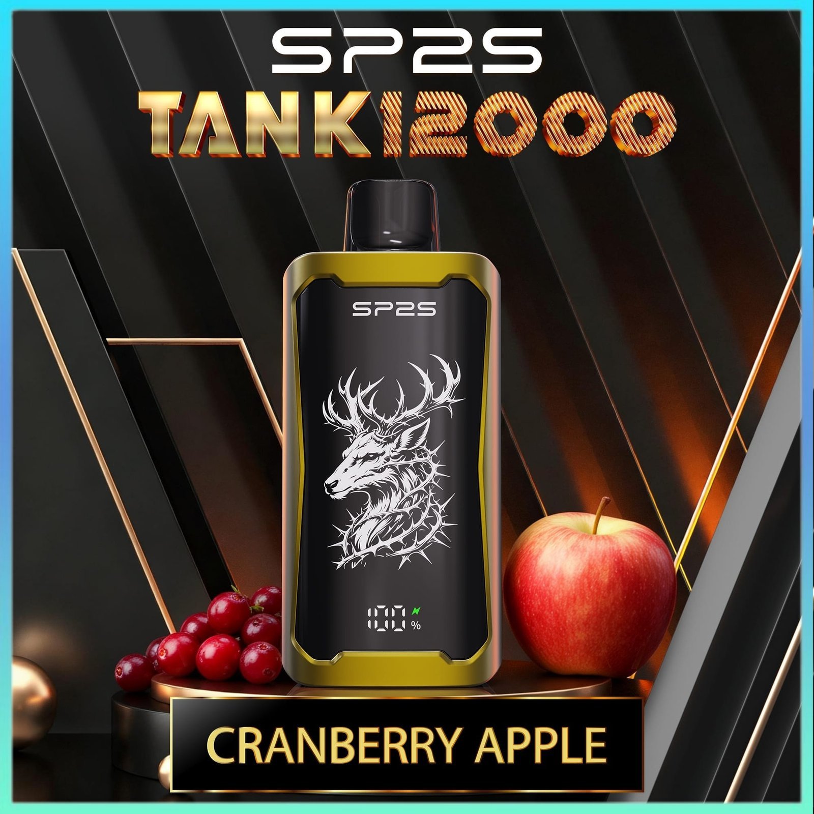 SP2S TANK 12000 Puffs Cranberry apple Disposable Vape