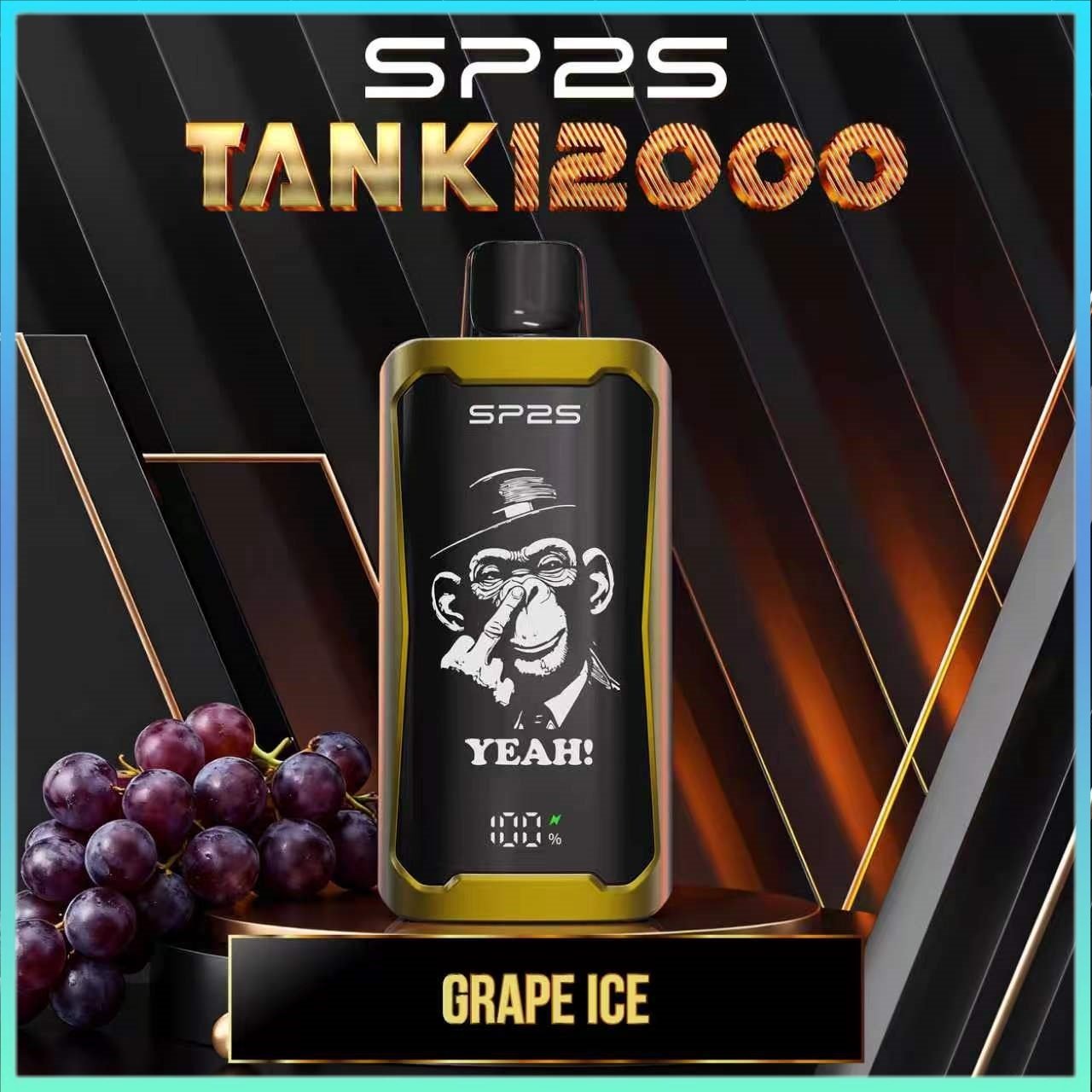 SP2S TANK 12000 Puffs Grape ice Disposable Vape